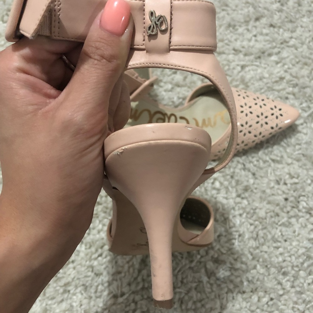 Sam Edelman Pink Pointy Toe Shoes Size 8 1/2 👠 - Picture 6 of 8